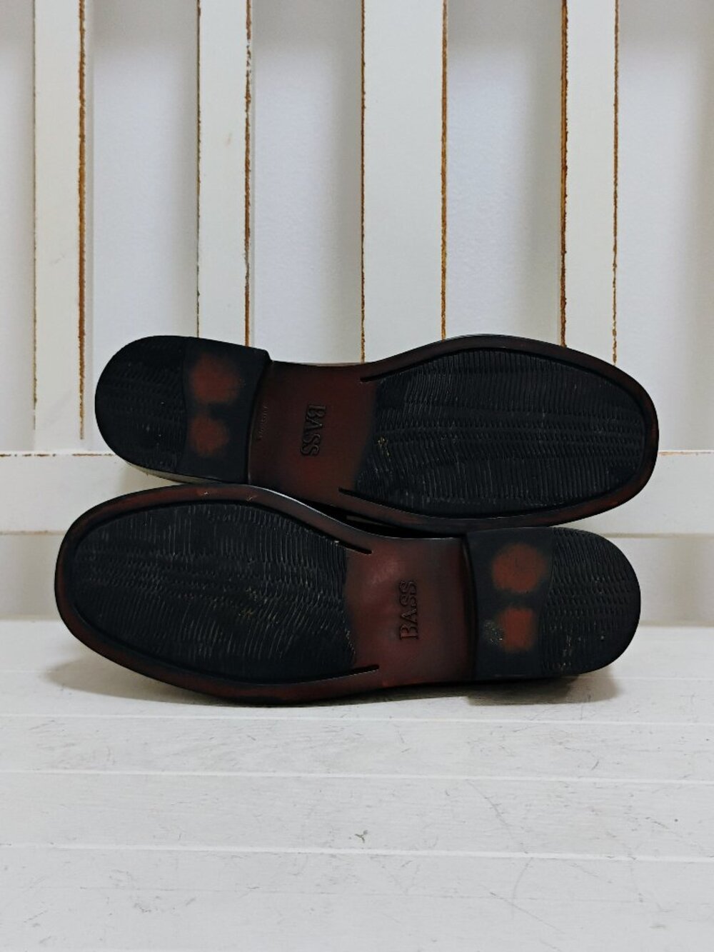 GH Bass Weejuns Leather Loafers Burgundy/ Brown 7 - Picture 5 of 7